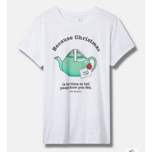 Torrid Size 3 The Office Classic Fit Cotton Crew T-Shirt NWT Christmas